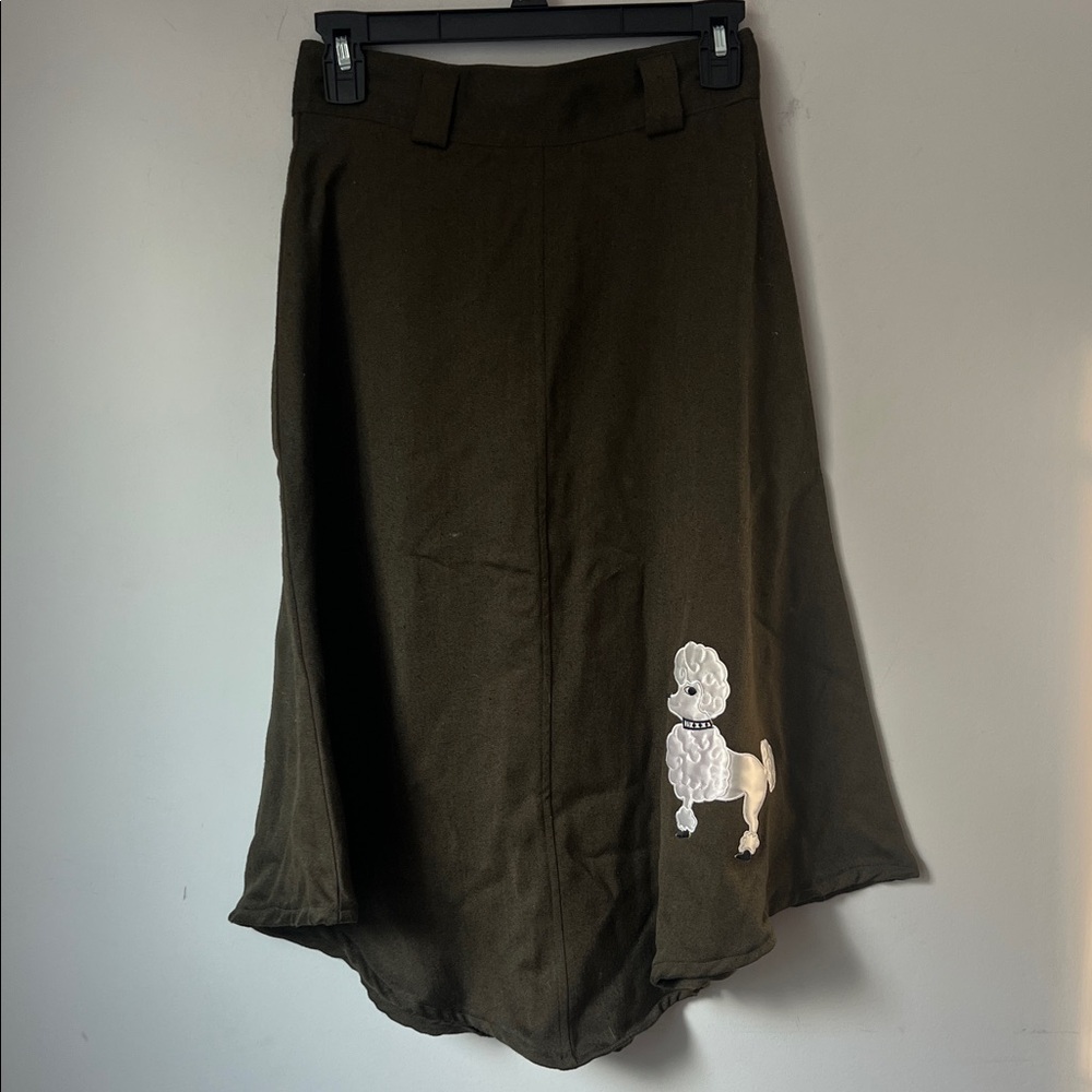 Counterparts Women’s Green Wool Poodle Skirt Size 8 ♣️